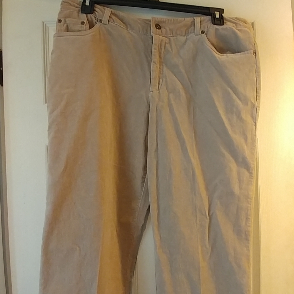 Christopher Banks Women's Tan Corduroy Dress pants